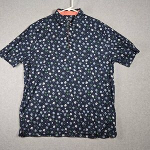 Puma Way 1 Golf Polo Shirt Mens XL Floral Performance Stretch